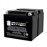 MIGHTY MAX BATTERY YTX12-BS 12V 10Ah Replacement Battery compatible with Honda ATV ATC Kymco MXU XQ - 2PK MAX4033942
